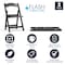 Flash Furniture Black Resin Folding Chair, PK2 2-LE-L-1-BLACK-GG - alternate 6
